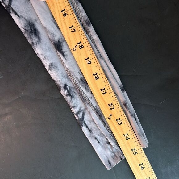 Lululemon Fast and Free Tight II 25" *Game Day Dark Chrome Black Multi Size 4 - Picture 14 of 16